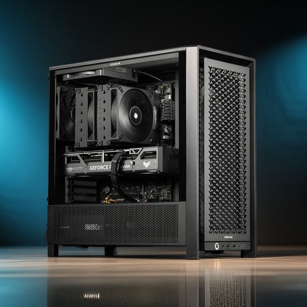 TWELF D4000 AI workstation desktop in black case